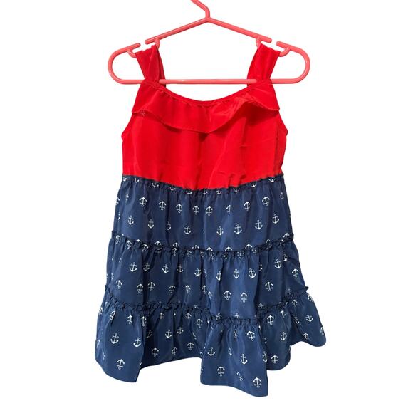 5/$20 Red and Blue Nautical Dress - healthtex - 24mo - Picture 1 of 3